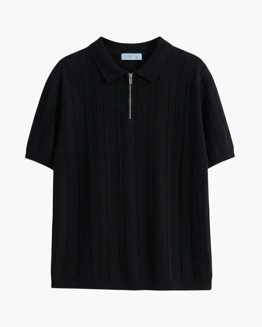Signature Zip-Up Polo Shirt — Sleek, Versatile Everyday Style