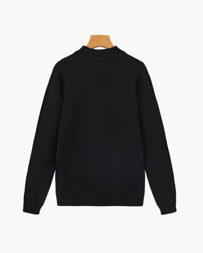 Cozy Ribbed Mock-Neck Sweater - Essential Wardrobe Staple