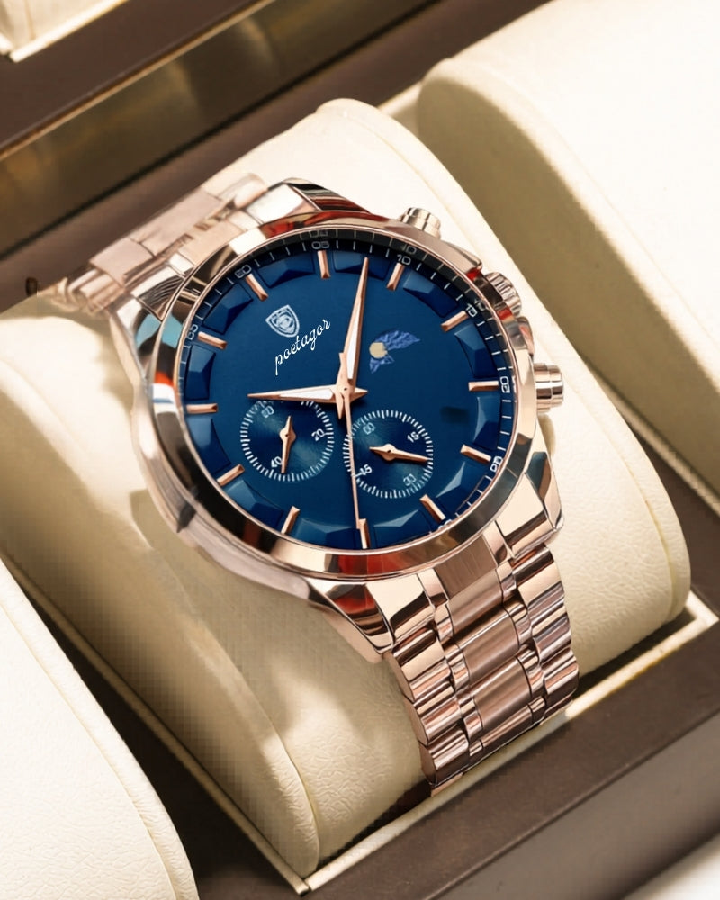 Premium Precision Chronograph Stainless Steel Watch