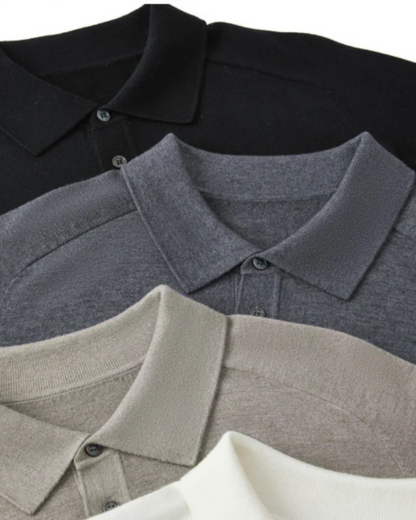 Luxurious 100% Wool Polo Shirt