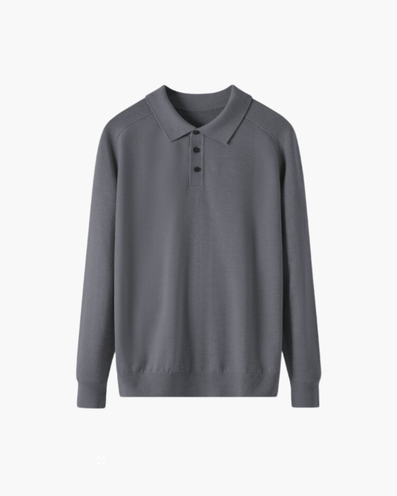 Luxurious 100% Wool Polo Shirt