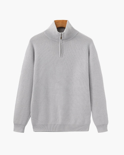 Elevated Half-Zip Knit Pullover