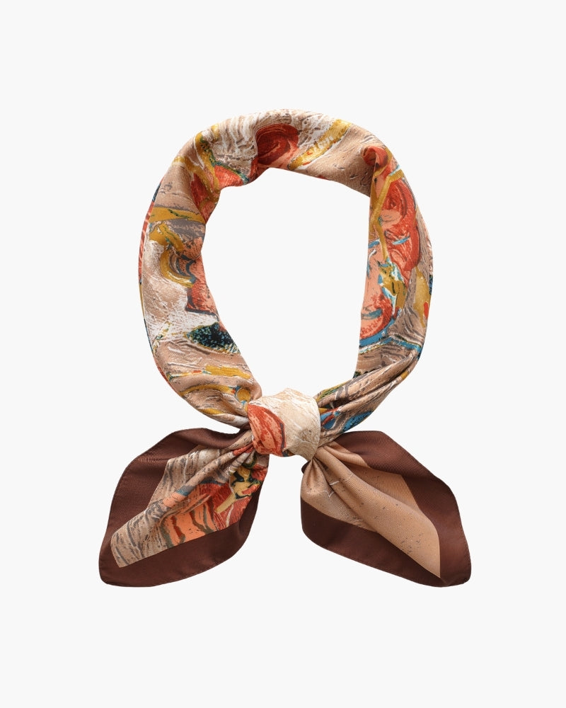 Timeless Old Money-Inspired Impressionist Garden Scarf
