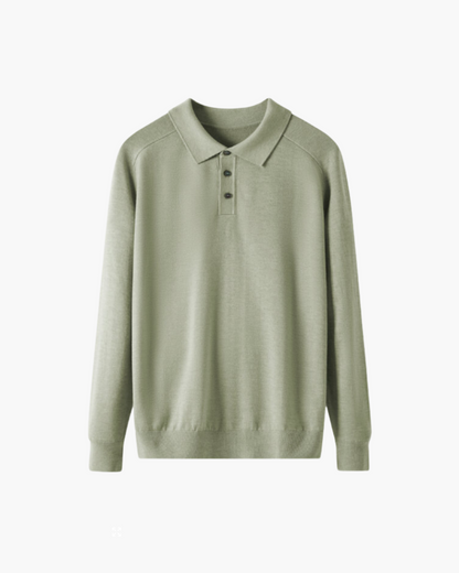 Luxurious 100% Wool Polo Shirt