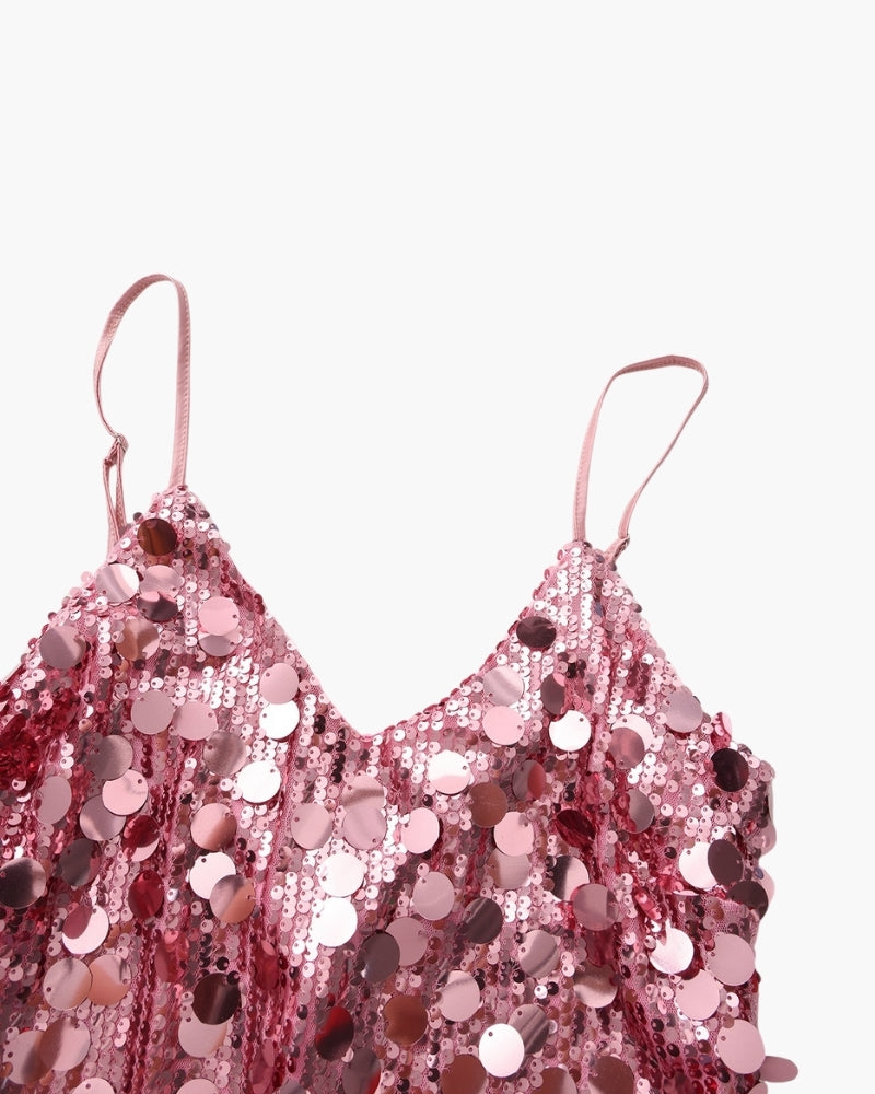 Shimmering Sequin Party Mini Dress
