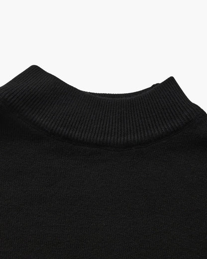 Cozy Ribbed Mock-Neck Sweater - Essential Wardrobe Staple