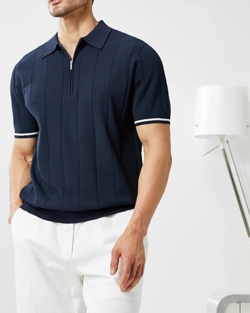 Signature Polo Shirt with Distinctive Contrast Trim
