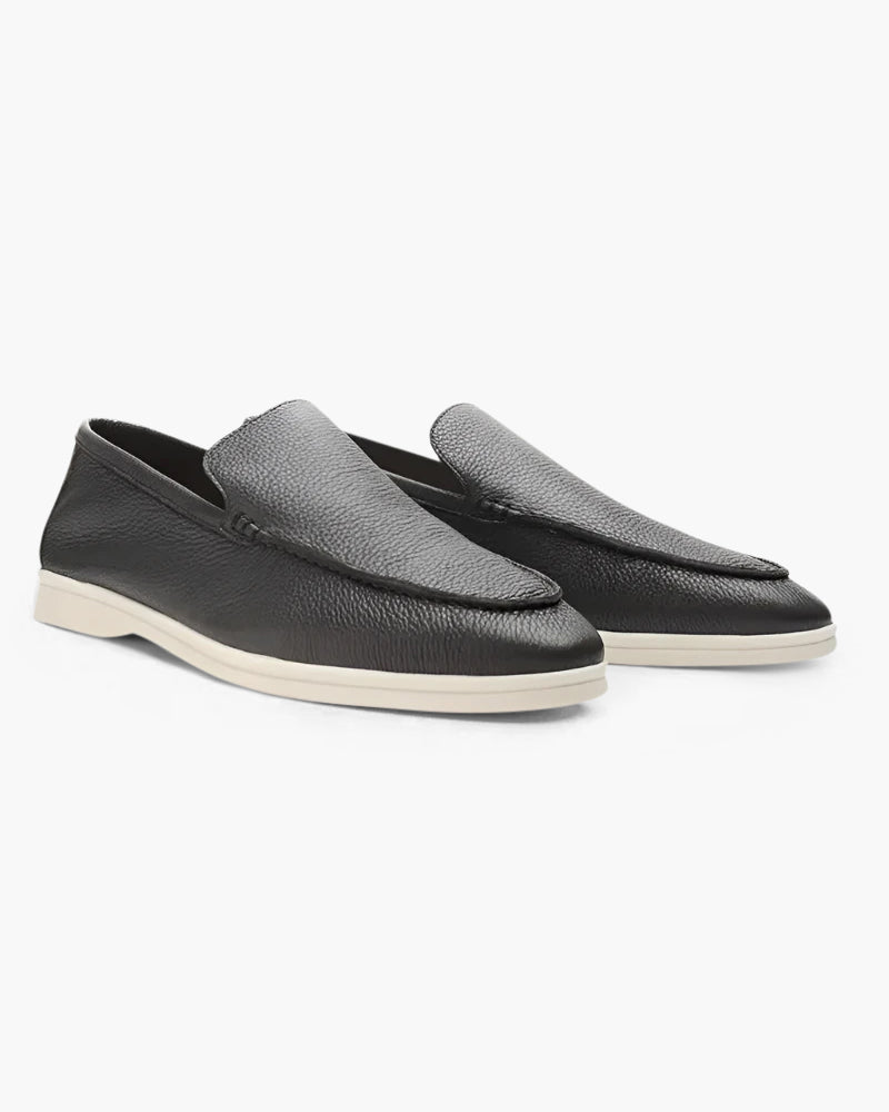 Classic Old Money Cowhide Leather Loafers