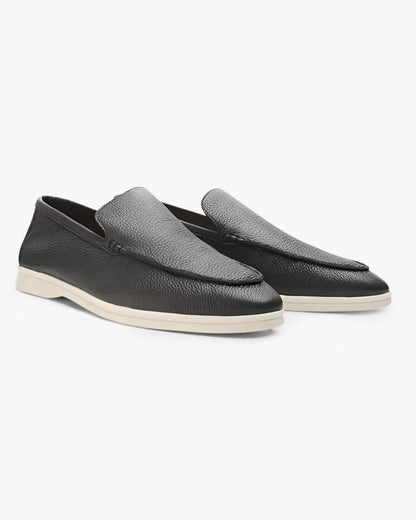 Classic Old Money Cowhide Leather Loafers