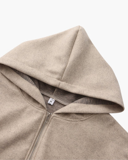 Marlow Wool Zip Coat - Warm, Stylish Wool Outerwear with Sleek Zip Closure