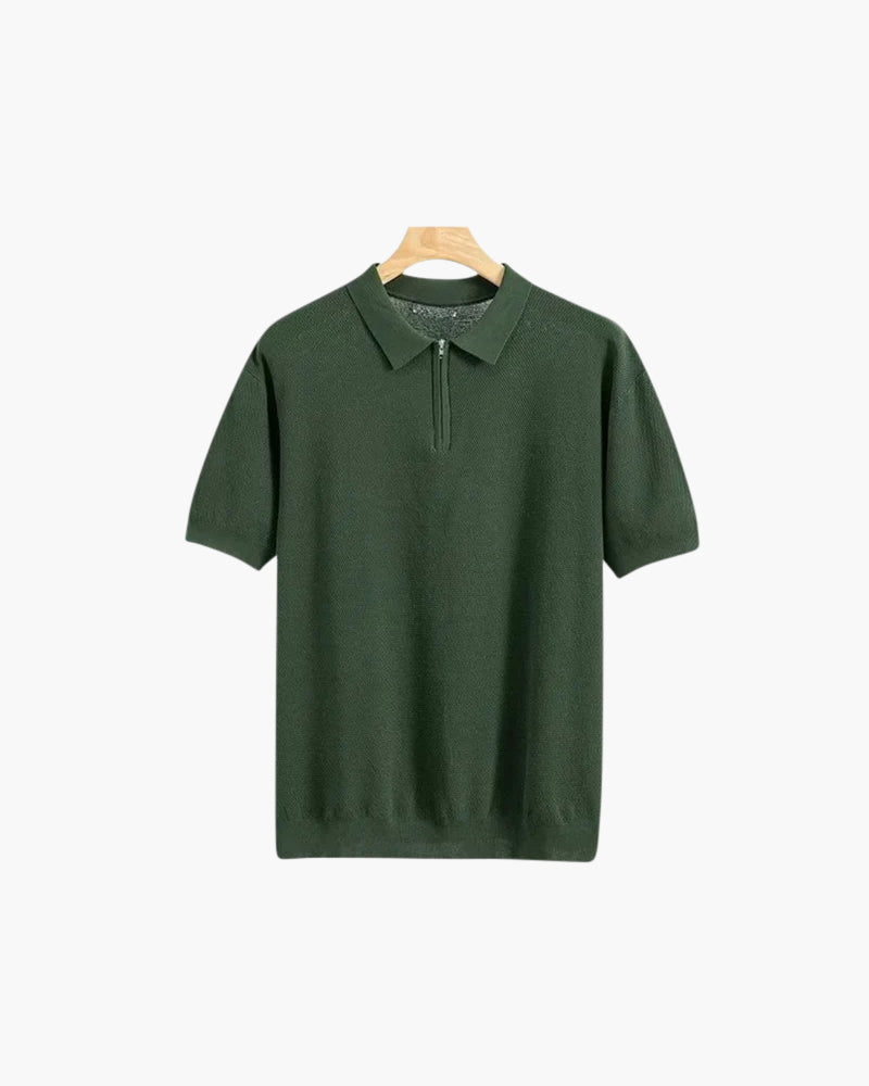 Marbella Zip-Up Polo Shirt - Sleek, Modern Style