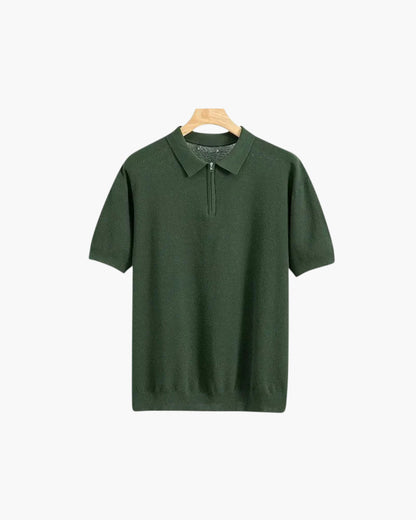 Marbella Zip-Up Polo Shirt - Sleek, Modern Style