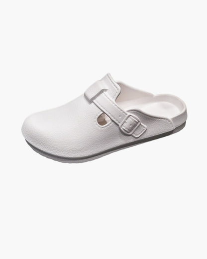 All-Day Comfort Buckle Clogs