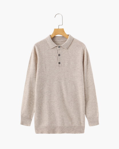 Luxurious 100% Cashmere Polo Shirt