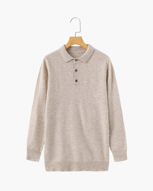 Luxurious 100% Cashmere Polo Shirt