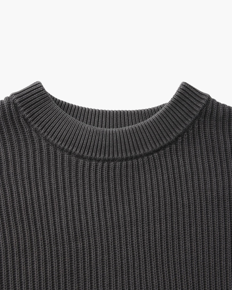 Cozy Rib-Knit Crewneck Sweater