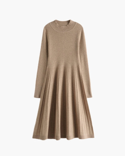 Luxurious Pure Cashmere Flare Dress