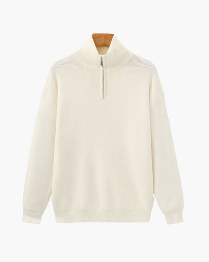 Elevated Half-Zip Knit Pullover