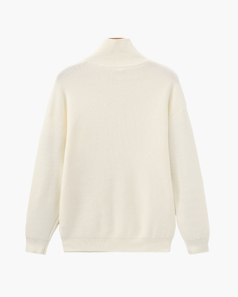 Elevated Half-Zip Knit Pullover