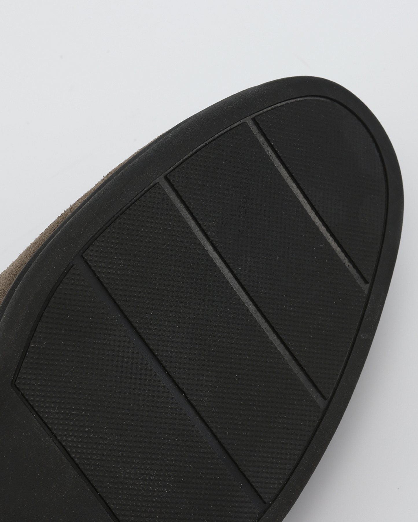 Luxurious Suede Loafers with Sleek Black Soles