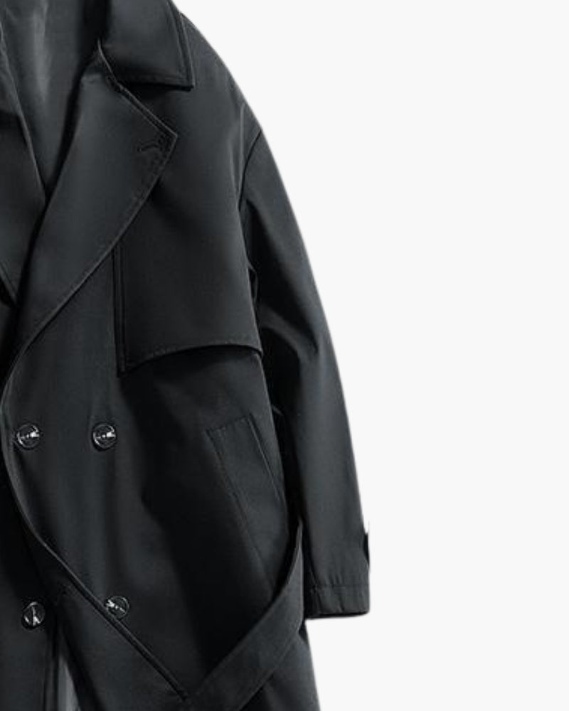 Timeless Double-Breasted Trench Coat for Effortless Classic Style