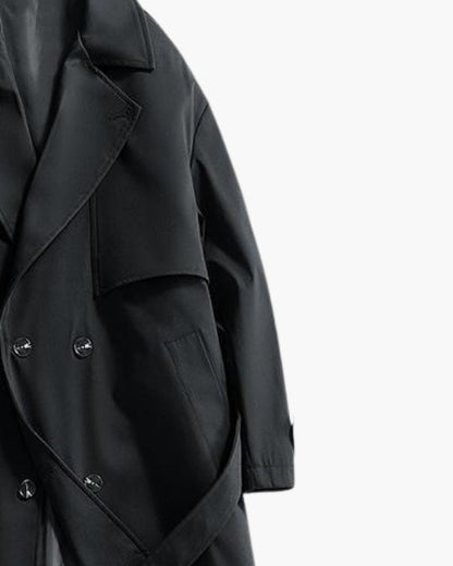 Timeless Double-Breasted Trench Coat for Effortless Classic Style