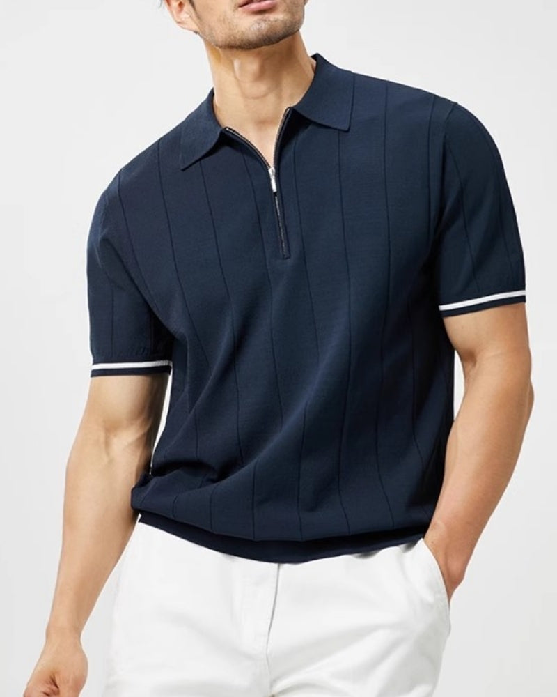 Signature Polo Shirt with Distinctive Contrast Trim