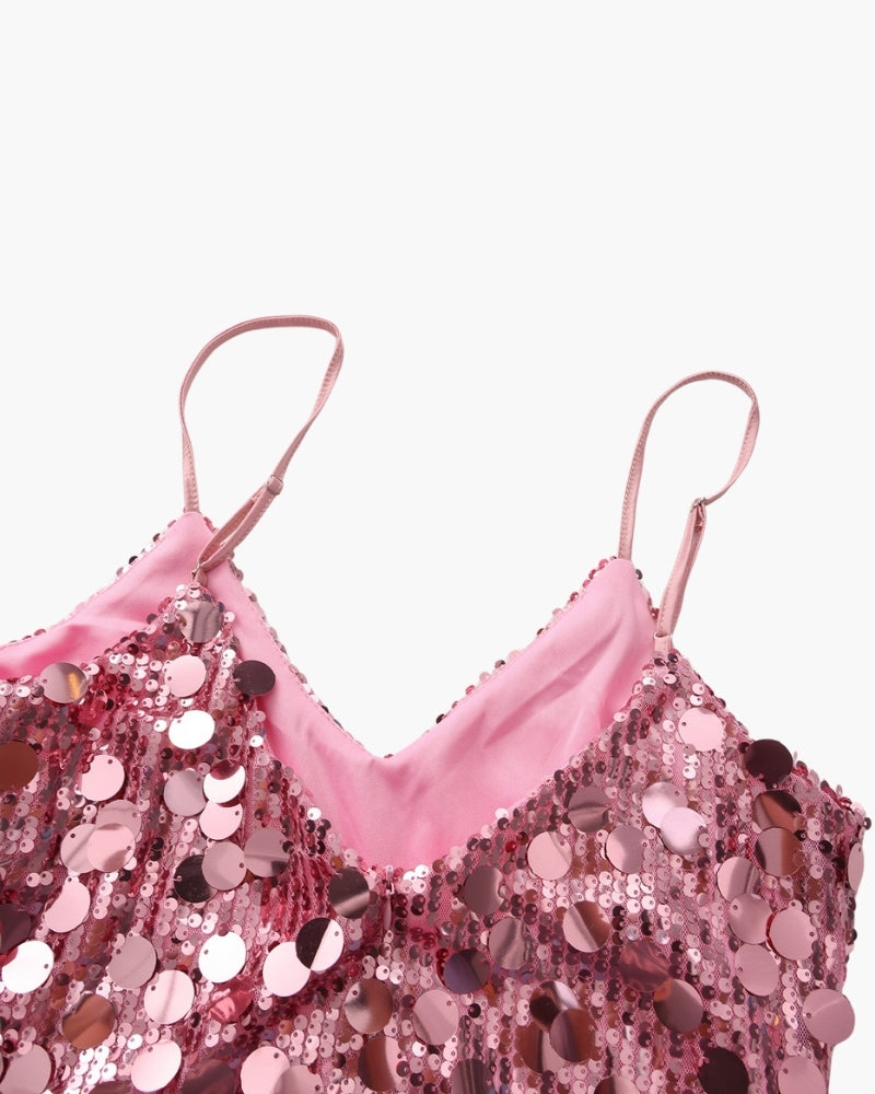 Shimmering Sequin Party Mini Dress