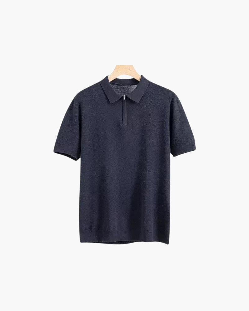 Marbella Zip-Up Polo Shirt - Sleek, Modern Style