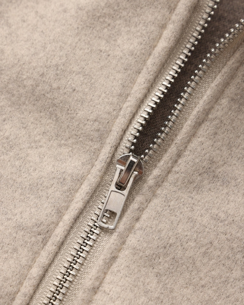 Marlow Wool Zip Coat - Warm, Stylish Wool Outerwear with Sleek Zip Closure