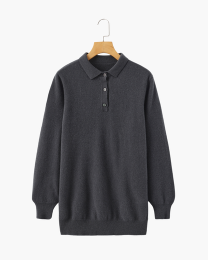 Luxurious 100% Cashmere Polo Shirt