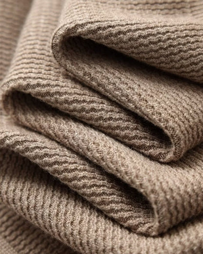 Textured Knit Polo Sweater - Elevated Everyday Style