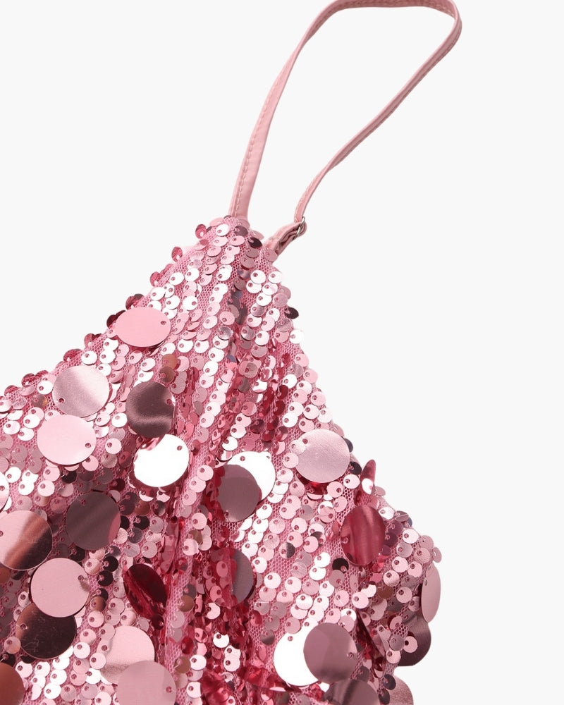 Shimmering Sequin Party Mini Dress