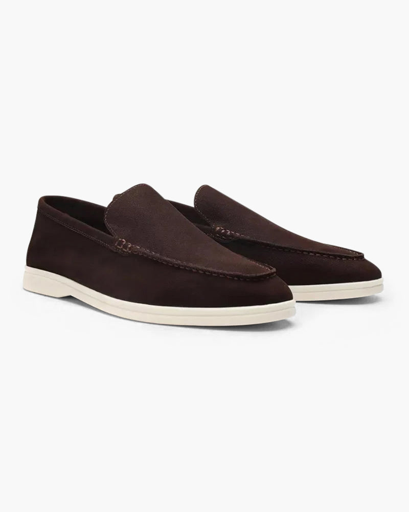 Classic Old Money Cowhide Leather Loafers