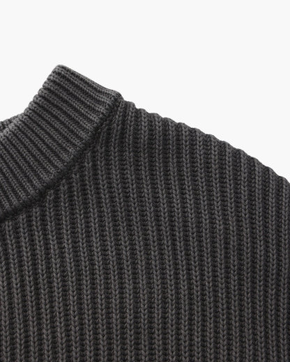 Cozy Rib-Knit Crewneck Sweater
