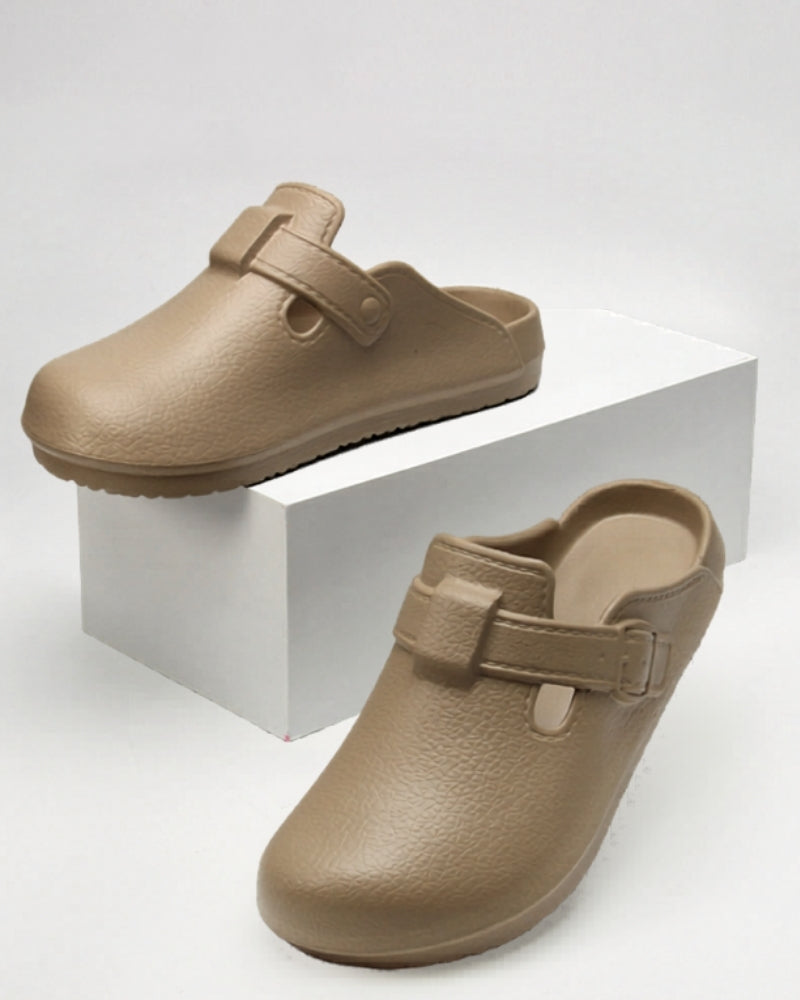 All-Day Comfort Buckle Clogs