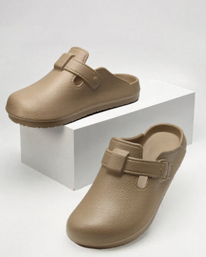 All-Day Comfort Buckle Clogs