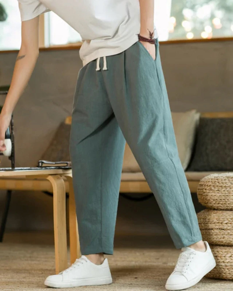 Cancún Cotton Pantalón - Estilo y Comodidad Todo el Día