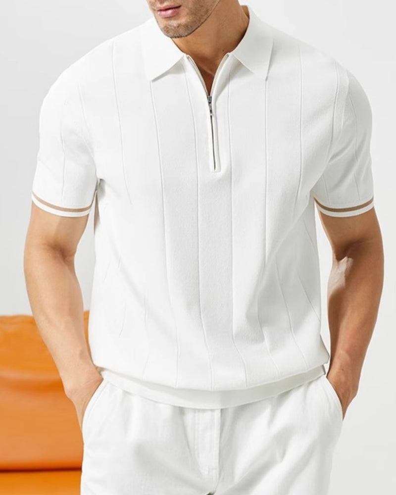 Signature Polo Shirt with Distinctive Contrast Trim