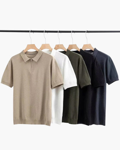 Marbella Zip-Up Polo Shirt - Sleek, Modern Style