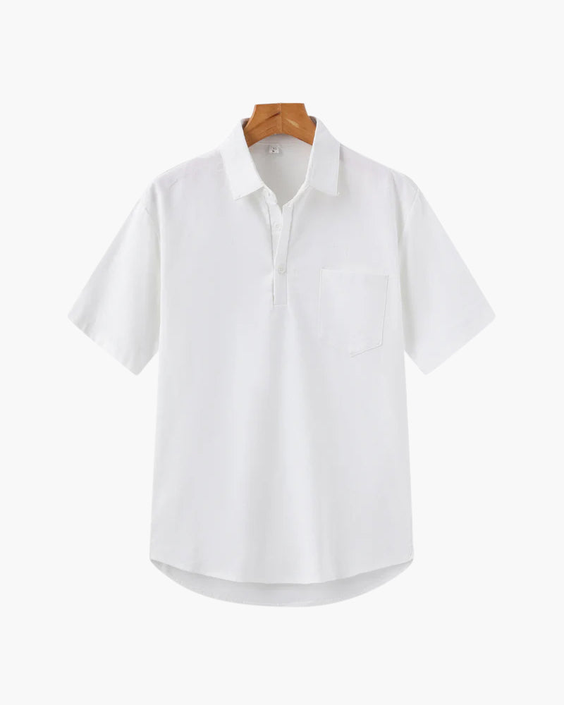 Casablanca Linen Polo Shirt - Lightweight, Breathable Comfort