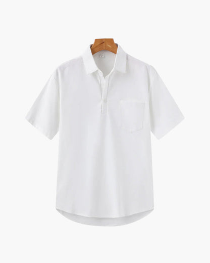 Casablanca Linen Polo Shirt - Lightweight, Breathable Comfort