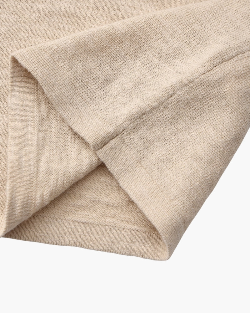 Linen-Cotton Blend Essential Crewneck