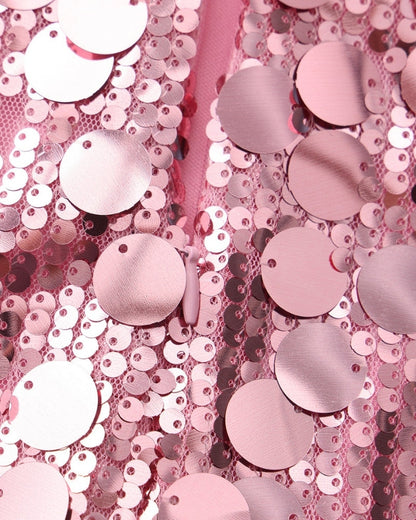 Shimmering Sequin Party Mini Dress
