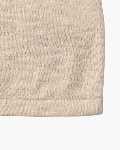 Linen-Cotton Blend Essential Crewneck