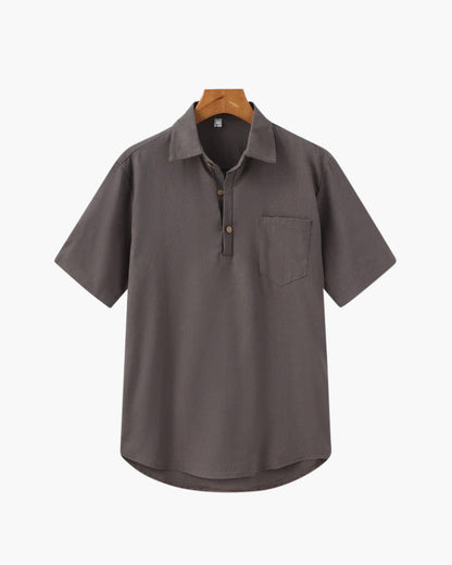 Casablanca Linen Polo Shirt - Lightweight, Breathable Comfort