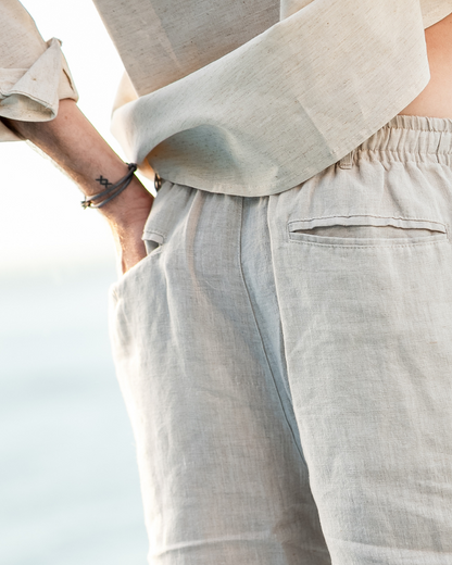 Casablanca Premium Linen Shorts - Lightweight, Breathable Comfort