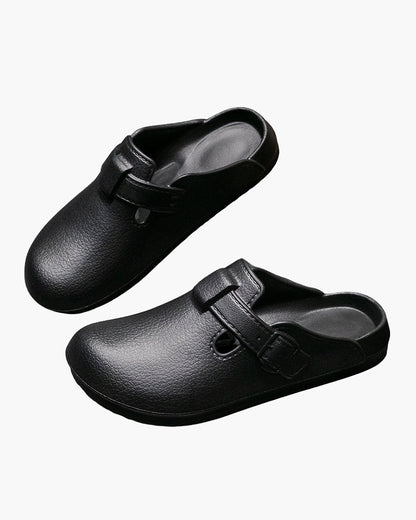 All-Day Comfort Buckle Clogs