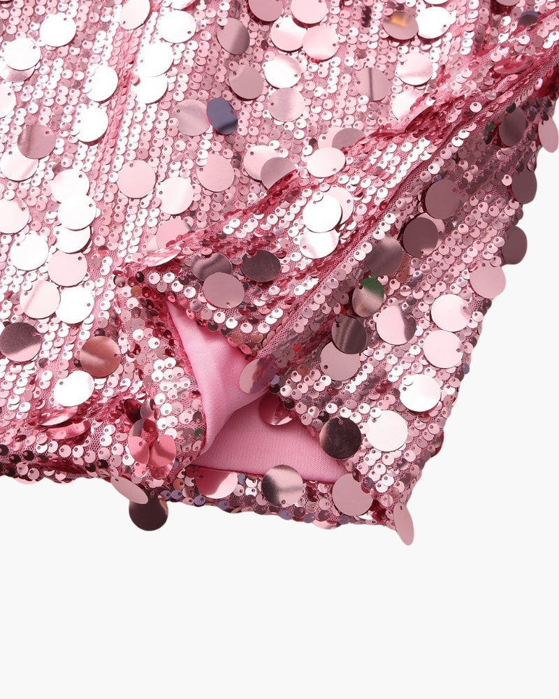 Shimmering Sequin Party Mini Dress