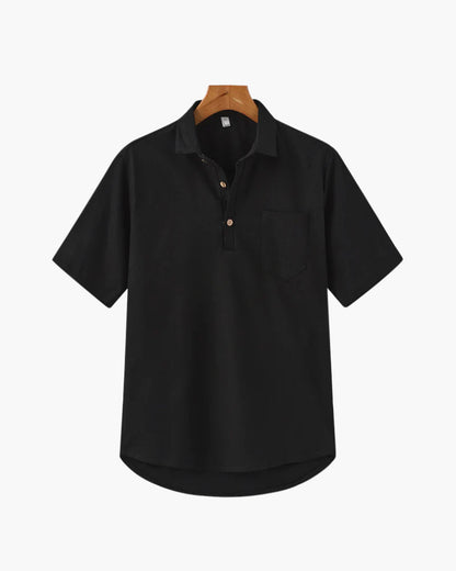 Casablanca Linen Polo Shirt - Lightweight, Breathable Comfort